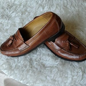 Cole Haan tassel loafers brown